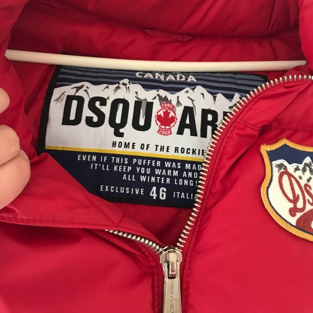 🗽🩶Dsquared Red Puffer Jacket - Picture 3 of 7